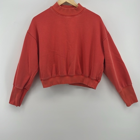 Free People We the Free Nikki Oversized Crewneck Sweatshirt Size Small - Picture 5 of 12